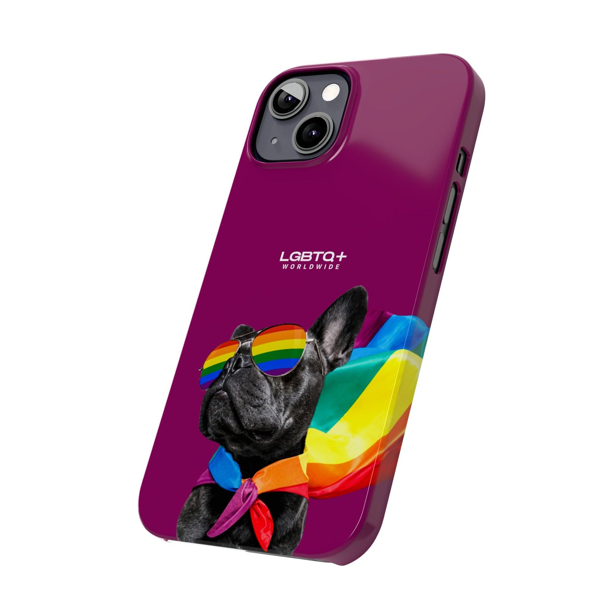 LGBTQWorldwide - ,,PROUD DOG" Handyhülle Accessories, Back-to-School, card, Glossy, iPhone, iPhone Cases, Phone accessory, Phone Cases, Samsung Cases, Slim lgbtq Bekleidung Accessoires unisex Zubehör