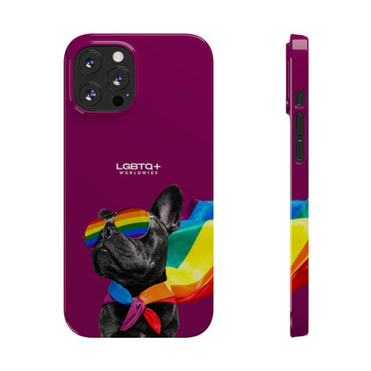 LGBTQWorldwide - ,,PROUD DOG" Handyhülle Accessories, Back-to-School, card, Glossy, iPhone, iPhone Cases, Phone accessory, Phone Cases, Samsung Cases, Slim lgbtq Bekleidung Accessoires unisex Zubehör