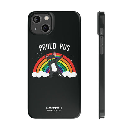 LGBTQWorldwide - ,,PROUD PUG" Handyhülle Accessories, Back-to-School, card, Glossy, iPhone, iPhone Cases, Phone accessory, Phone Cases, Samsung Cases, Slim lgbtq Bekleidung Accessoires unisex Zubehör