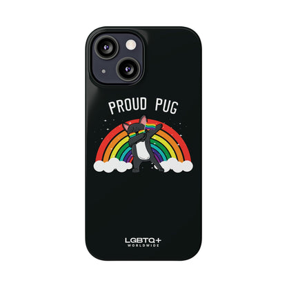 LGBTQWorldwide - ,,PROUD PUG" Handyhülle Accessories, Back-to-School, card, Glossy, iPhone, iPhone Cases, Phone accessory, Phone Cases, Samsung Cases, Slim lgbtq Bekleidung Accessoires unisex Zubehör