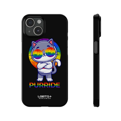 LGBTQWorldwide - ,,PURRIDE" Handyhülle Accessories, Back-to-School, card, Glossy, iPhone, iPhone Cases, Phone accessory, Phone Cases, Samsung Cases, Slim lgbtq Bekleidung Accessoires unisex Zubehör