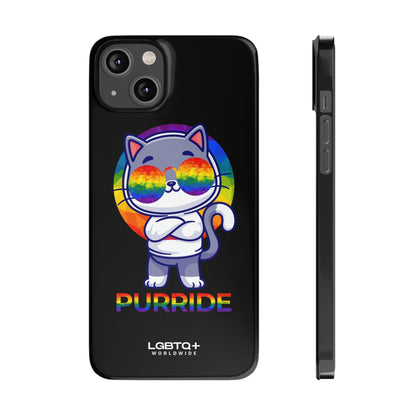 LGBTQWorldwide - ,,PURRIDE" Handyhülle Accessories, Back-to-School, card, Glossy, iPhone, iPhone Cases, Phone accessory, Phone Cases, Samsung Cases, Slim lgbtq Bekleidung Accessoires unisex Zubehör