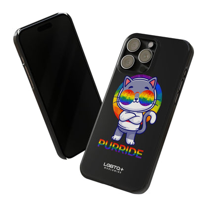 LGBTQWorldwide - ,,PURRIDE" Handyhülle Accessories, Back-to-School, card, Glossy, iPhone, iPhone Cases, Phone accessory, Phone Cases, Samsung Cases, Slim lgbtq Bekleidung Accessoires unisex Zubehör