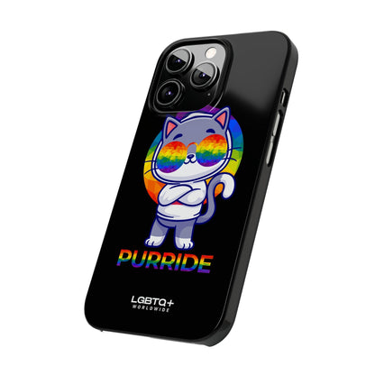 LGBTQWorldwide - ,,PURRIDE" Handyhülle Accessories, Back-to-School, card, Glossy, iPhone, iPhone Cases, Phone accessory, Phone Cases, Samsung Cases, Slim lgbtq Bekleidung Accessoires unisex Zubehör