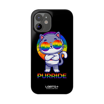 LGBTQWorldwide - ,,PURRIDE" Handyhülle Accessories, Back-to-School, card, Glossy, iPhone, iPhone Cases, Phone accessory, Phone Cases, Samsung Cases, Slim lgbtq Bekleidung Accessoires unisex Zubehör