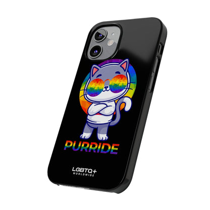 LGBTQWorldwide - ,,PURRIDE" Handyhülle Accessories, Back-to-School, card, Glossy, iPhone, iPhone Cases, Phone accessory, Phone Cases, Samsung Cases, Slim lgbtq Bekleidung Accessoires unisex Zubehör