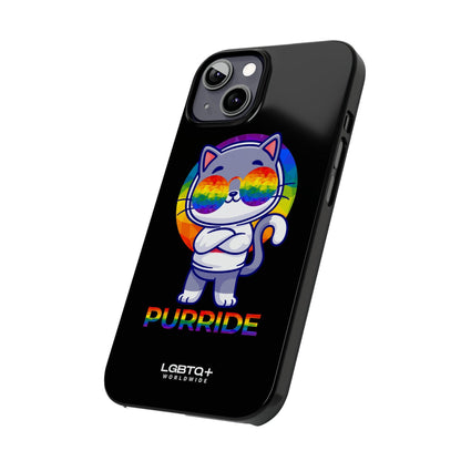 LGBTQWorldwide - ,,PURRIDE" Handyhülle Accessories, Back-to-School, card, Glossy, iPhone, iPhone Cases, Phone accessory, Phone Cases, Samsung Cases, Slim lgbtq Bekleidung Accessoires unisex Zubehör