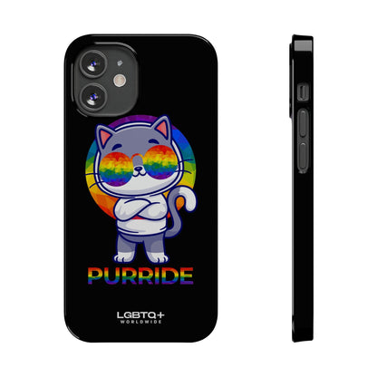 LGBTQWorldwide - ,,PURRIDE" Handyhülle Accessories, Back-to-School, card, Glossy, iPhone, iPhone Cases, Phone accessory, Phone Cases, Samsung Cases, Slim lgbtq Bekleidung Accessoires unisex Zubehör