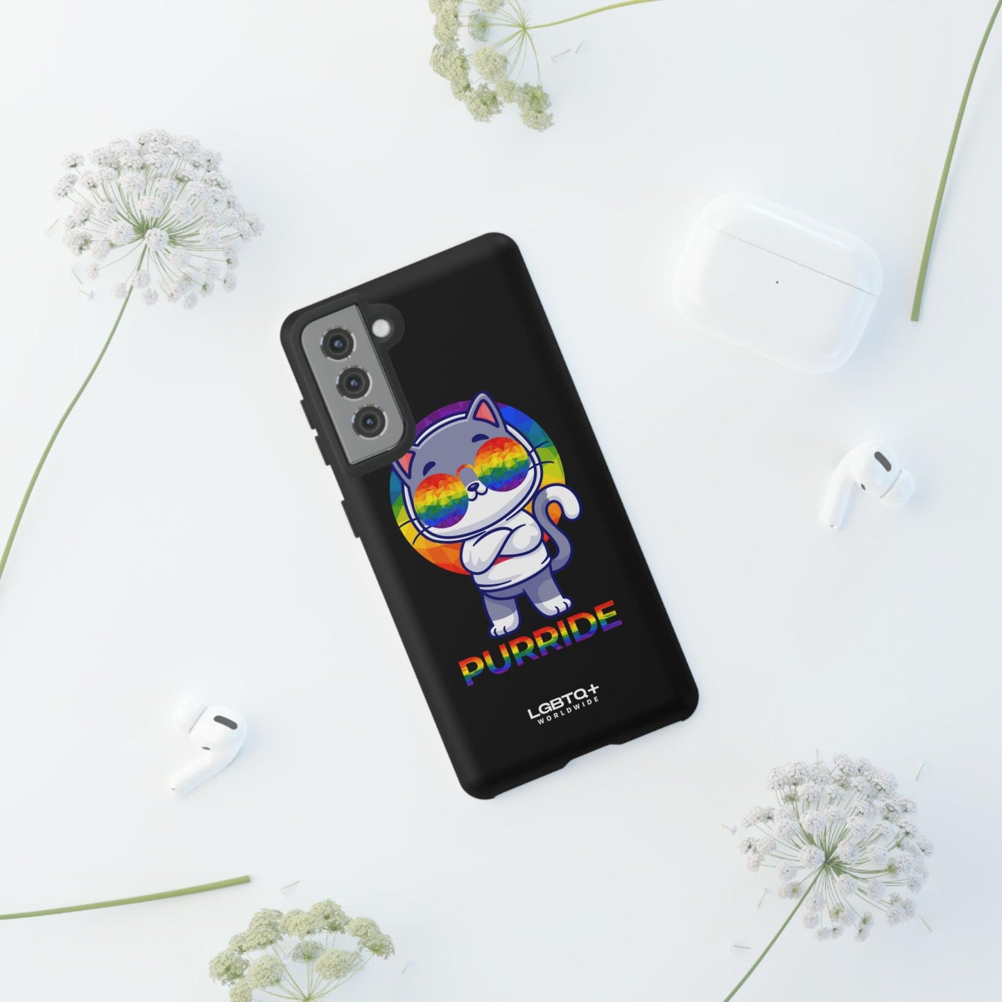 LGBTQWorldwide - ,,PURRIDE" Tough Cases Accessories, Glossy, iPhone Cases, Matte, Phone accessory, Phone Cases, Samsung Cases, Thermo, Valentine's Day Picks lgbtq Bekleidung Accessoires unisex Zubehör