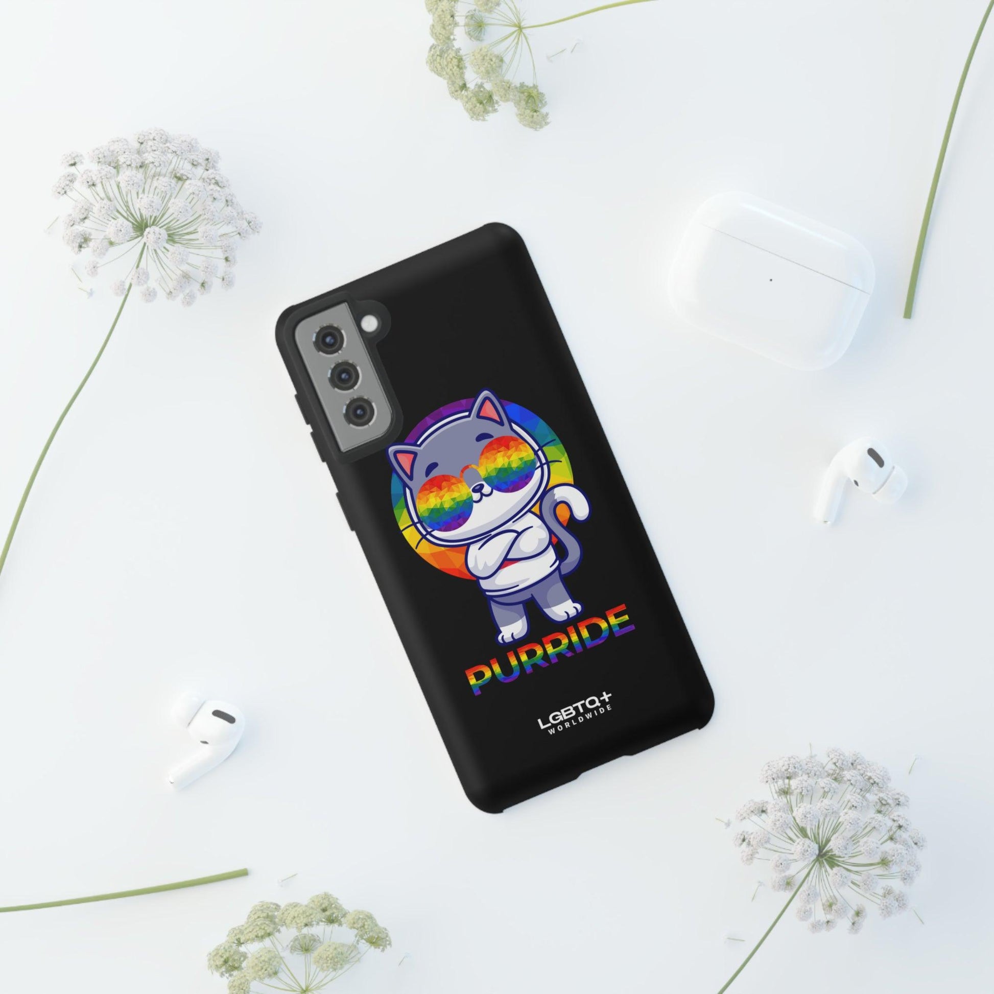 LGBTQWorldwide - ,,PURRIDE" Tough Cases Accessories, Glossy, iPhone Cases, Matte, Phone accessory, Phone Cases, Samsung Cases, Thermo, Valentine's Day Picks lgbtq Bekleidung Accessoires unisex Zubehör