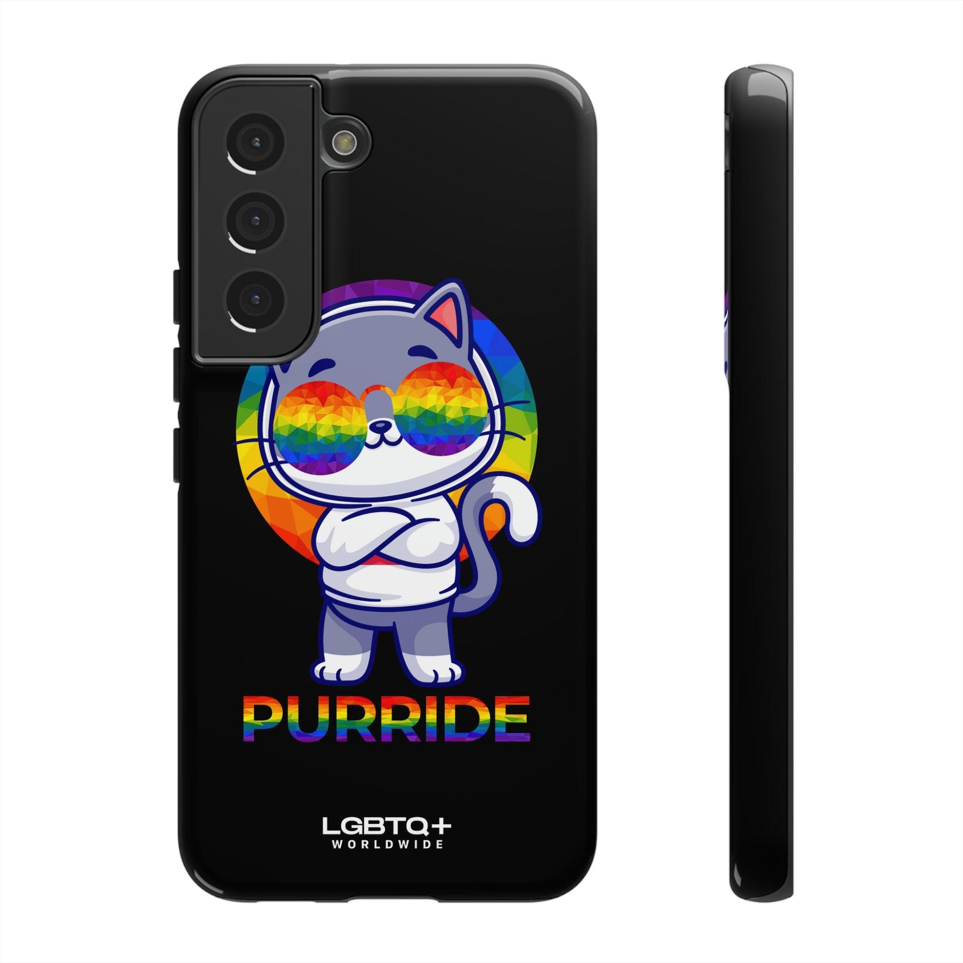 LGBTQWorldwide - ,,PURRIDE" Tough Cases Accessories, Glossy, iPhone Cases, Matte, Phone accessory, Phone Cases, Samsung Cases, Thermo, Valentine's Day Picks lgbtq Bekleidung Accessoires unisex Zubehör