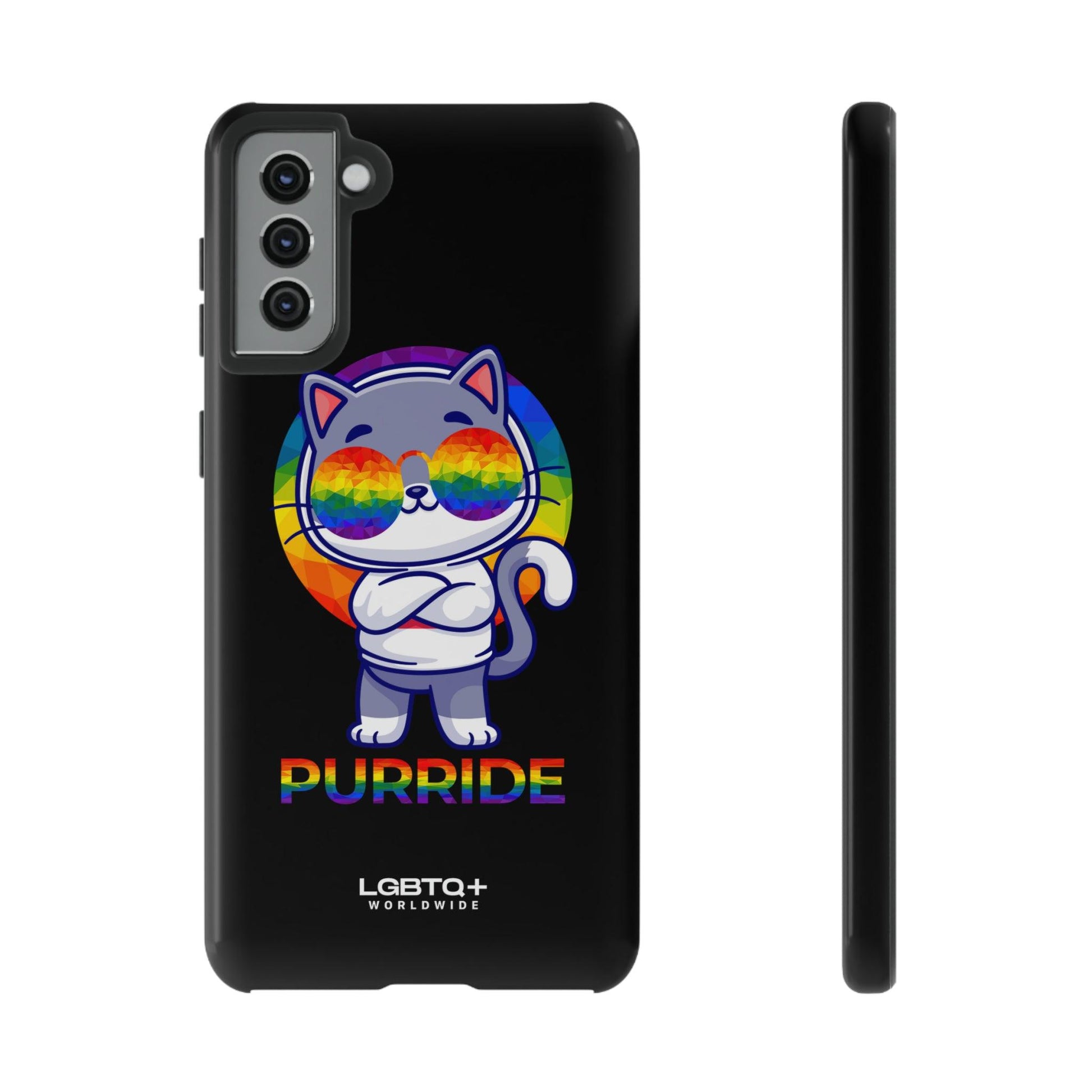 LGBTQWorldwide - ,,PURRIDE" Tough Cases Accessories, Glossy, iPhone Cases, Matte, Phone accessory, Phone Cases, Samsung Cases, Thermo, Valentine's Day Picks lgbtq Bekleidung Accessoires unisex Zubehör