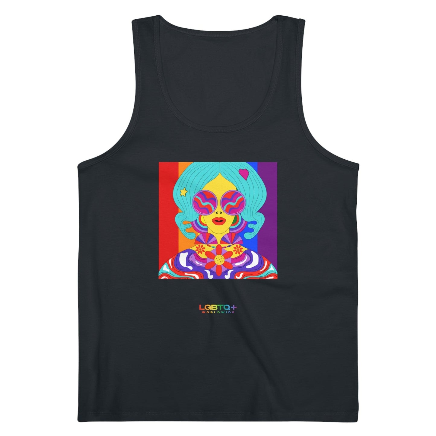 LGBTQWorldwide - ,,QUEEN'' DTG, Eco-friendly, Men's Clothing, Neck Labels, Organic, Recycled, Slim fit, Sustainable, Tank Tops, Tanke, Vegan lgbtq Bekleidung Accessoires unisex Zubehör