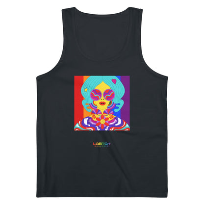 LGBTQWorldwide - ,,QUEEN'' DTG, Eco-friendly, Men's Clothing, Neck Labels, Organic, Recycled, Slim fit, Sustainable, Tank Tops, Tanke, Vegan lgbtq Bekleidung Accessoires unisex Zubehör