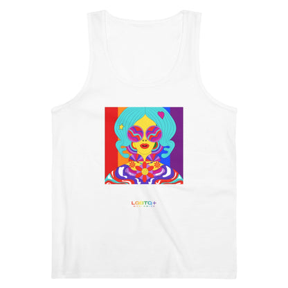 LGBTQWorldwide - ,,QUEEN'' DTG, Eco-friendly, Men's Clothing, Neck Labels, Organic, Recycled, Slim fit, Sustainable, Tank Tops, Tanke, Vegan lgbtq Bekleidung Accessoires unisex Zubehör