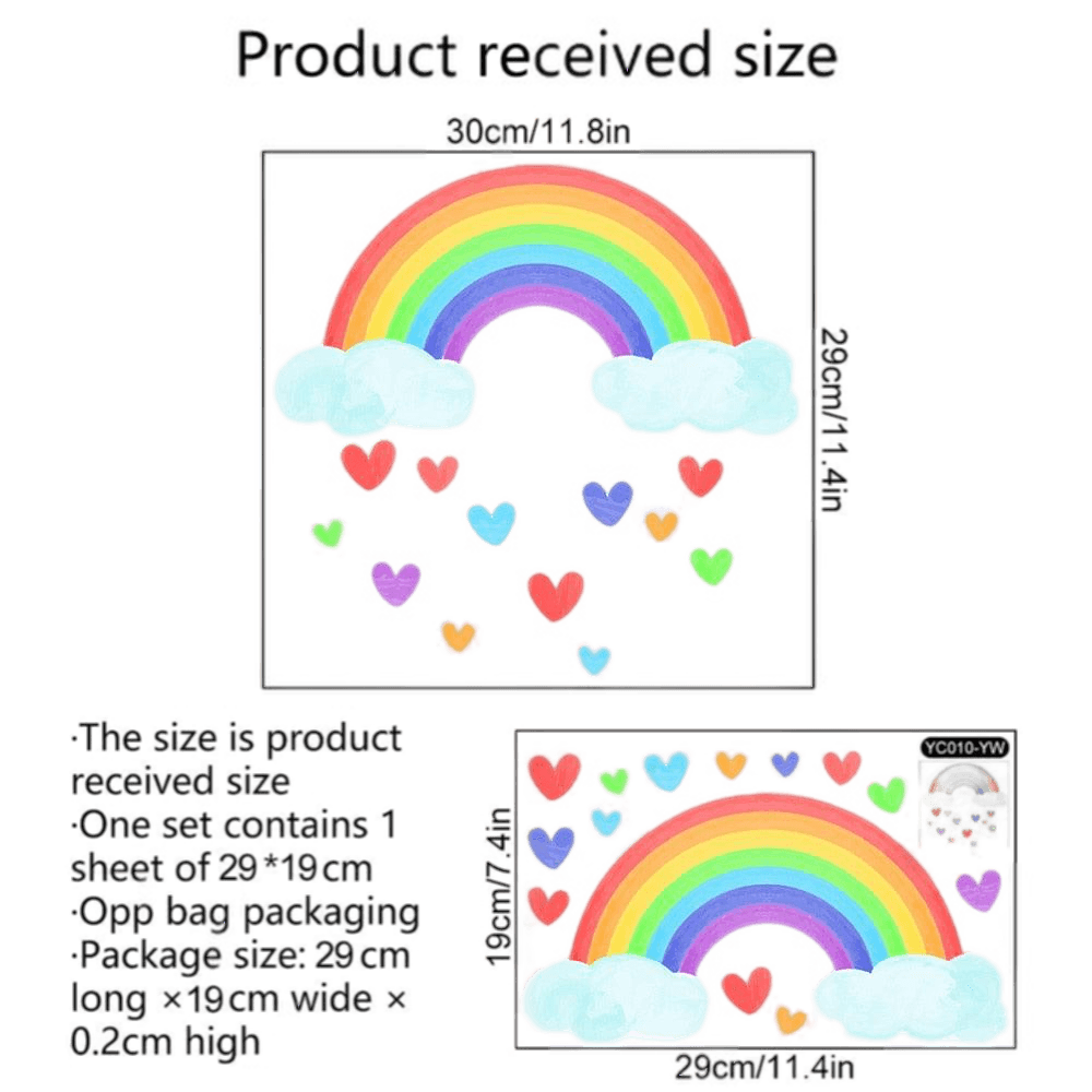 LGBTQWorldwide - Rainbow Wall Stickers Glow In The Dark All lgbtq Bekleidung Accessoires unisex Zubehör