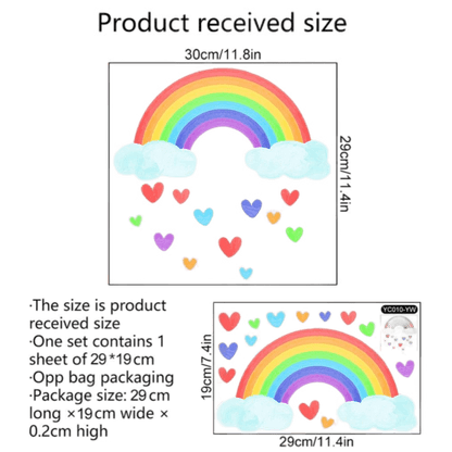 LGBTQWorldwide - Rainbow Wall Stickers Glow In The Dark All lgbtq Bekleidung Accessoires unisex Zubehör