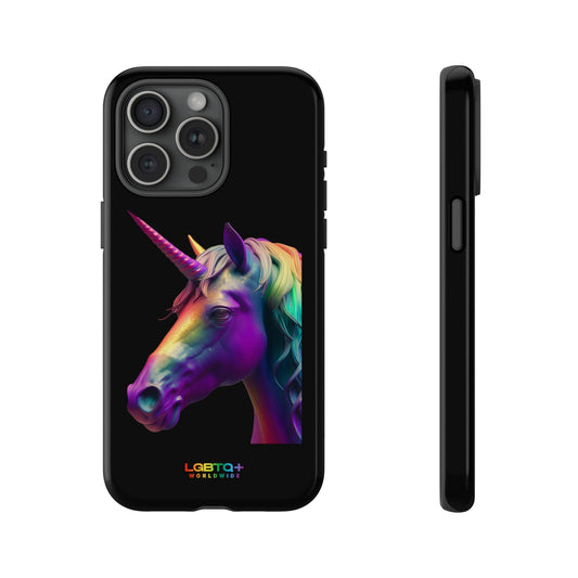 LGBTQWorldwide - ,,REGENBOGEN EINHORN" Doppelgehäuse Handyhülle Accessories, Glossy, iPhone Cases, Matte, Phone accessory, Phone Cases, Samsung Cases, tough, Valentine's Day Picks lgbtq Bekleidung Accessoires unisex Zubehör