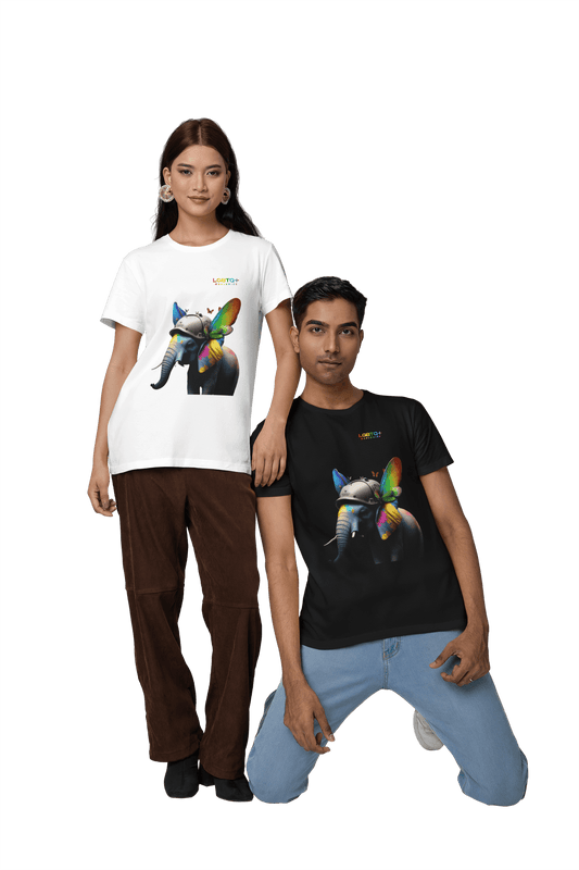 LGBTQWorldwide - ,,REGENBOGEN ELEFANT" ai, Cotton, Crew neck, DTG, Eco-friendly, Men's Clothing, Organic, Recycled, Regular fit, Sustainable, T-shirts, Unisex, Valentine's Day Picks, Vegan, Women's Clothing lgbtq Bekleidung Accessoires unisex Zubehör