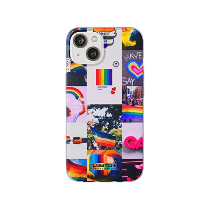 LGBTQWorldwide - ,,REGENBOGEN" Flexible Handyhülle Accessories, Case, iPhone, iPhone Cases, Phone accessory, Phone Cases, Samsung Cases, silikon, Valentine's Day promotion lgbtq Bekleidung Accessoires unisex Zubehör