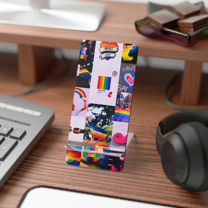 LGBTQWorldwide - ,,REGENBOGEN" Handyhalter für Smartphones Accessories, All, Desk, Phone accessory, stand, tech, Tech Accessories lgbtq Bekleidung Accessoires unisex Zubehör