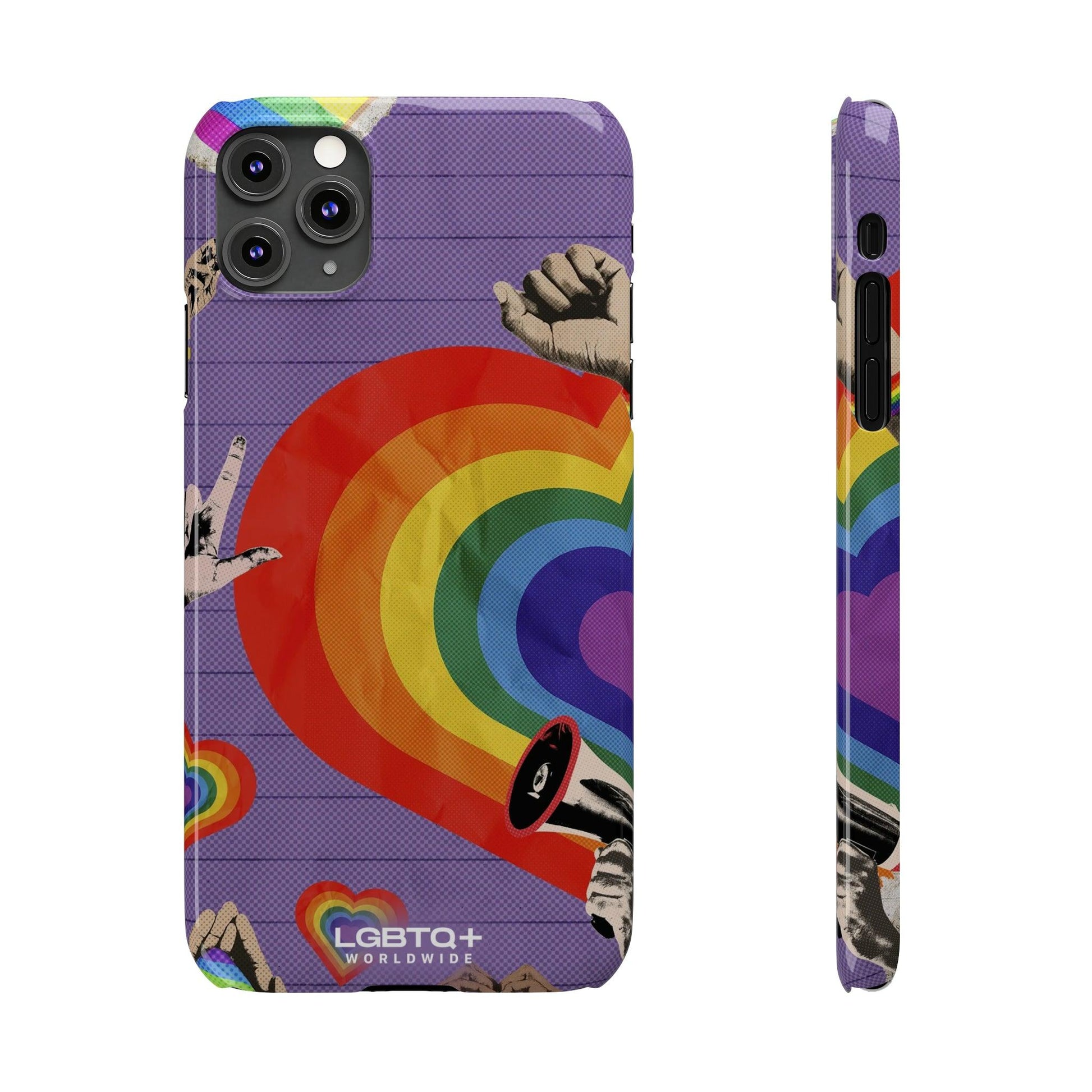 LGBTQWorldwide - ,,REGENBOGEN HERZ" Handyhülle Accessories, Back-to-School, card, Glossy, iPhone, iPhone Cases, Phone accessory, Phone Cases, Samsung Cases, Slim lgbtq Bekleidung Accessoires unisex Zubehör