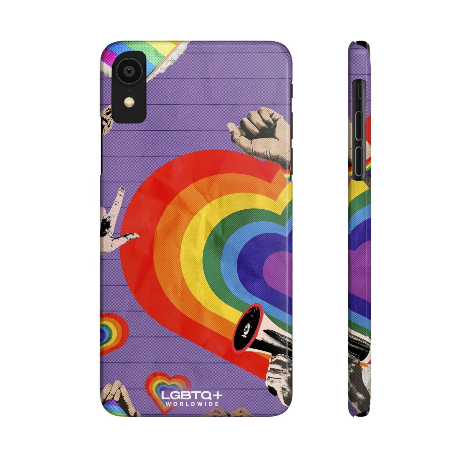 LGBTQWorldwide - ,,REGENBOGEN HERZ" Handyhülle Accessories, Back-to-School, card, Glossy, iPhone, iPhone Cases, Phone accessory, Phone Cases, Samsung Cases, Slim lgbtq Bekleidung Accessoires unisex Zubehör