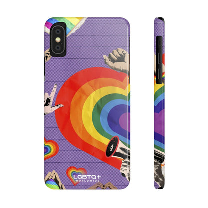 LGBTQWorldwide - ,,REGENBOGEN HERZ" Handyhülle Accessories, Back-to-School, card, Glossy, iPhone, iPhone Cases, Phone accessory, Phone Cases, Samsung Cases, Slim lgbtq Bekleidung Accessoires unisex Zubehör