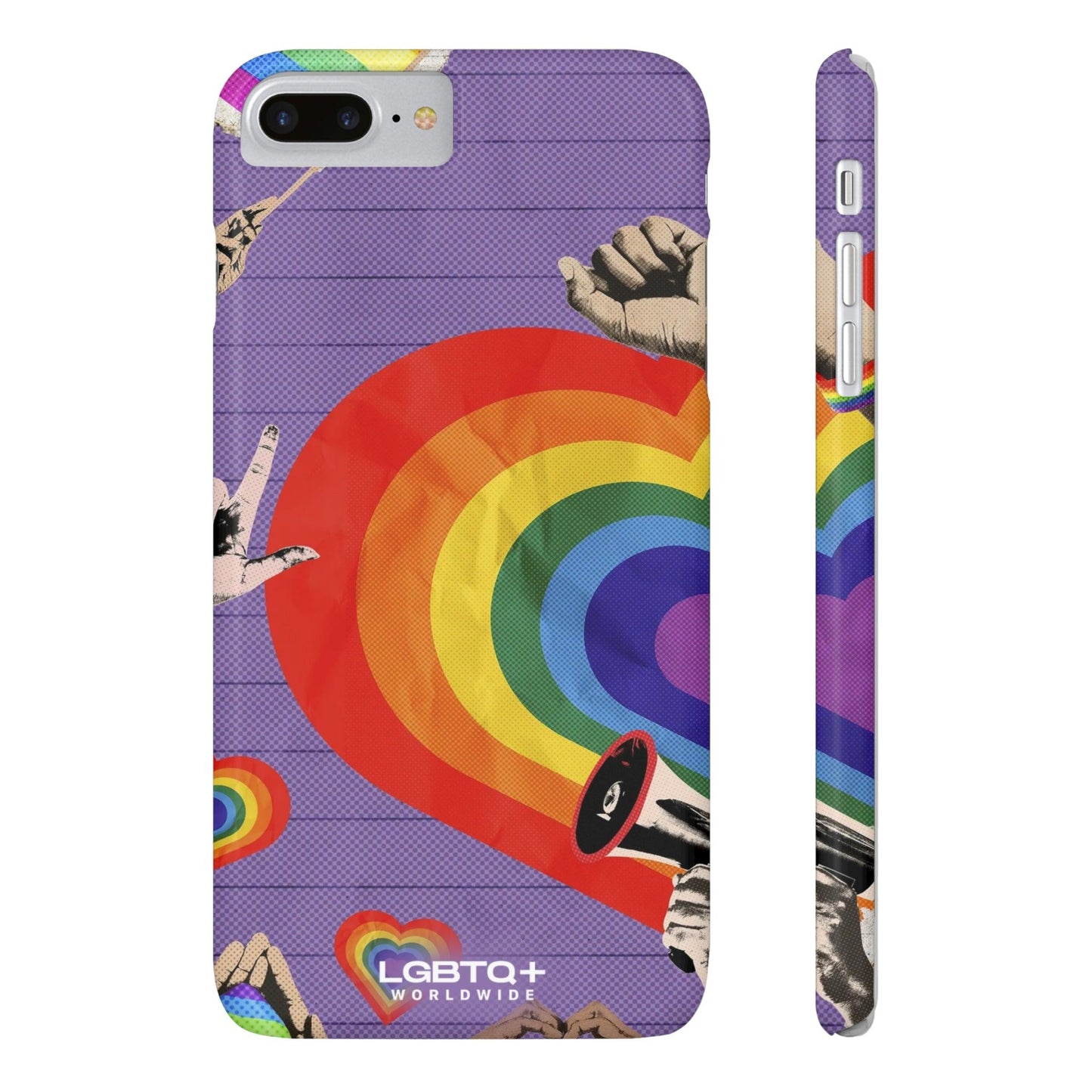 LGBTQWorldwide - ,,REGENBOGEN HERZ" Handyhülle Accessories, Back-to-School, card, Glossy, iPhone, iPhone Cases, Phone accessory, Phone Cases, Samsung Cases, Slim lgbtq Bekleidung Accessoires unisex Zubehör