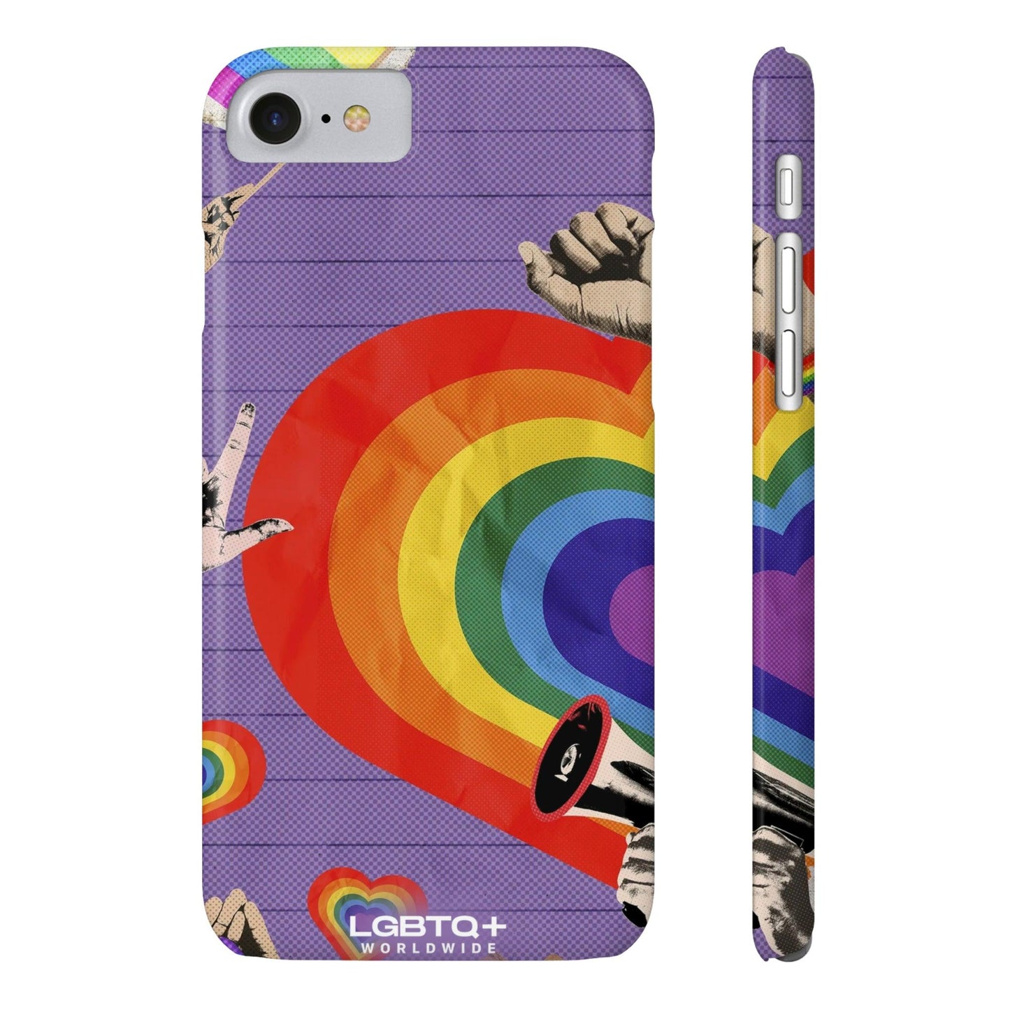 LGBTQWorldwide - ,,REGENBOGEN HERZ" Handyhülle Accessories, Back-to-School, card, Glossy, iPhone, iPhone Cases, Phone accessory, Phone Cases, Samsung Cases, Slim lgbtq Bekleidung Accessoires unisex Zubehör