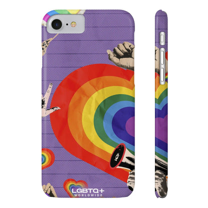 LGBTQWorldwide - ,,REGENBOGEN HERZ" Handyhülle Accessories, Back-to-School, card, Glossy, iPhone, iPhone Cases, Phone accessory, Phone Cases, Samsung Cases, Slim lgbtq Bekleidung Accessoires unisex Zubehör