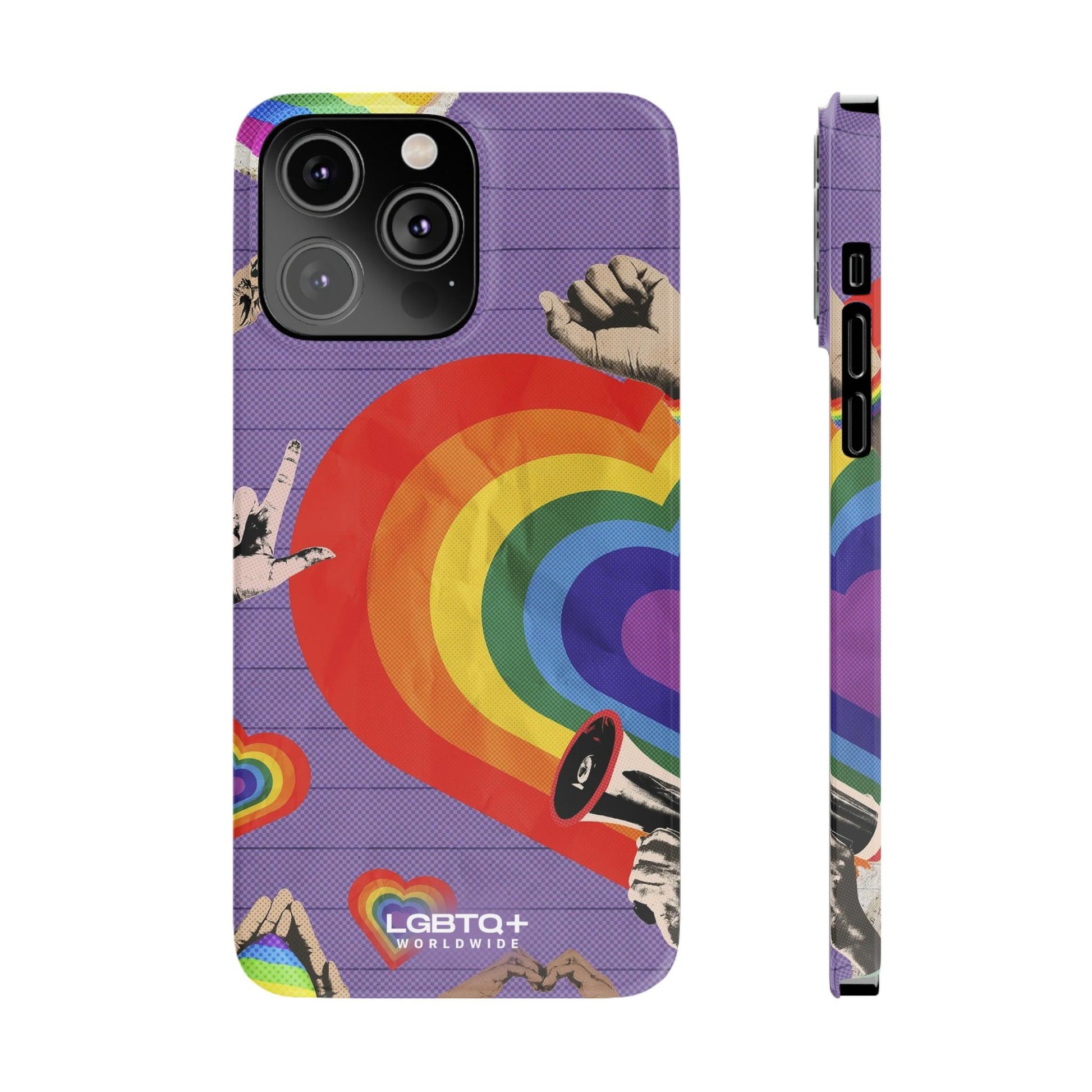 LGBTQWorldwide - ,,REGENBOGEN HERZ" Handyhülle Accessories, Back-to-School, card, Glossy, iPhone, iPhone Cases, Phone accessory, Phone Cases, Samsung Cases, Slim lgbtq Bekleidung Accessoires unisex Zubehör