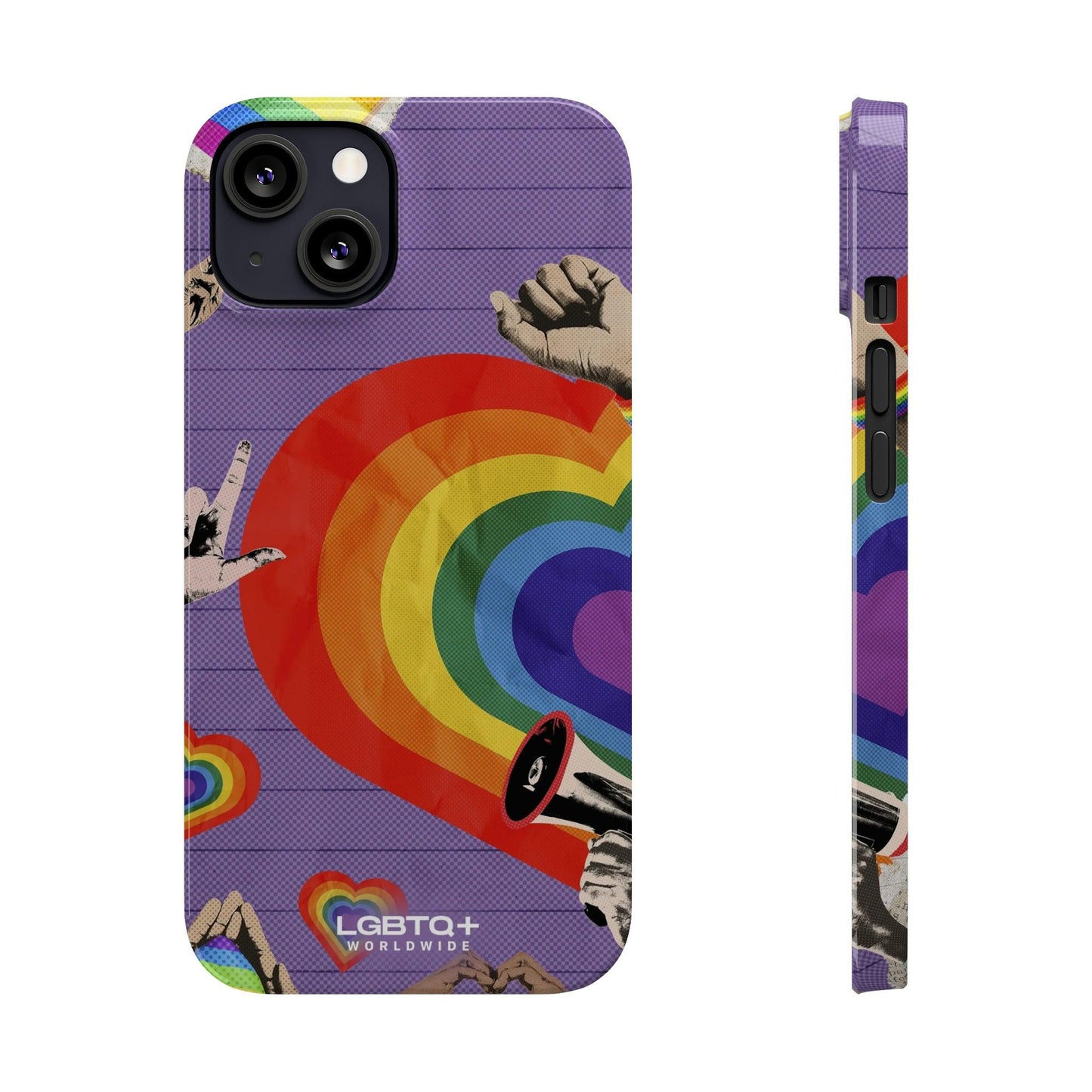 LGBTQWorldwide - ,,REGENBOGEN HERZ" Handyhülle Accessories, Back-to-School, card, Glossy, iPhone, iPhone Cases, Phone accessory, Phone Cases, Samsung Cases, Slim lgbtq Bekleidung Accessoires unisex Zubehör