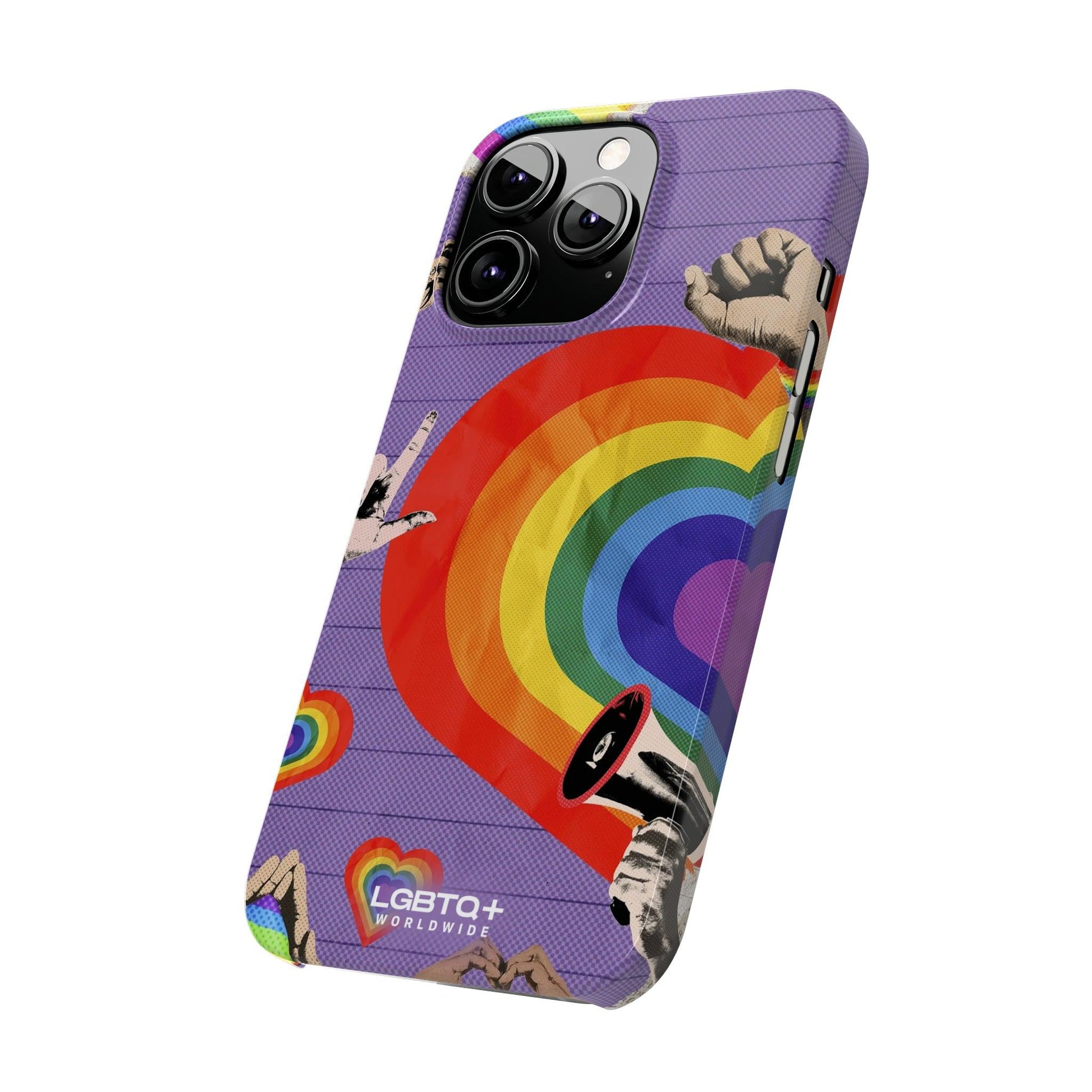 LGBTQWorldwide - ,,REGENBOGEN HERZ" Handyhülle Accessories, Back-to-School, card, Glossy, iPhone, iPhone Cases, Phone accessory, Phone Cases, Samsung Cases, Slim lgbtq Bekleidung Accessoires unisex Zubehör