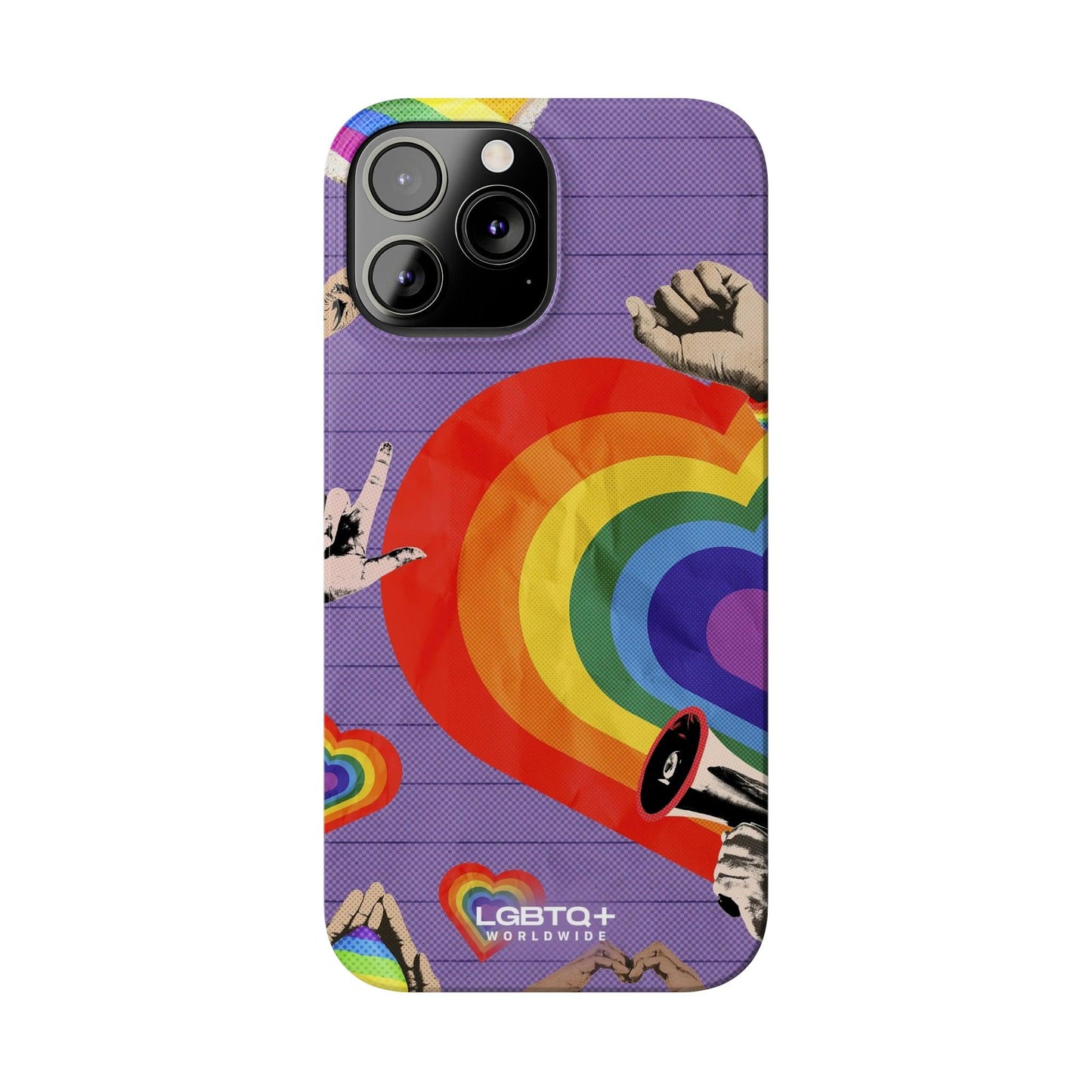 LGBTQWorldwide - ,,REGENBOGEN HERZ" Handyhülle Accessories, Back-to-School, card, Glossy, iPhone, iPhone Cases, Phone accessory, Phone Cases, Samsung Cases, Slim lgbtq Bekleidung Accessoires unisex Zubehör