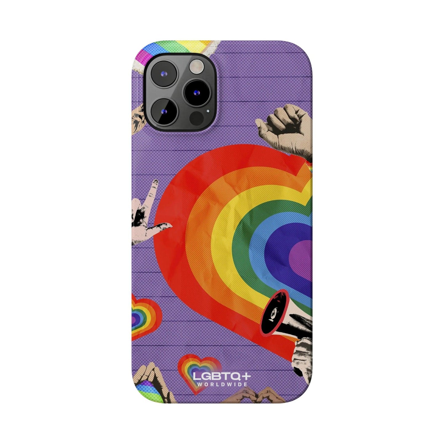 LGBTQWorldwide - ,,REGENBOGEN HERZ" Handyhülle Accessories, Back-to-School, card, Glossy, iPhone, iPhone Cases, Phone accessory, Phone Cases, Samsung Cases, Slim lgbtq Bekleidung Accessoires unisex Zubehör