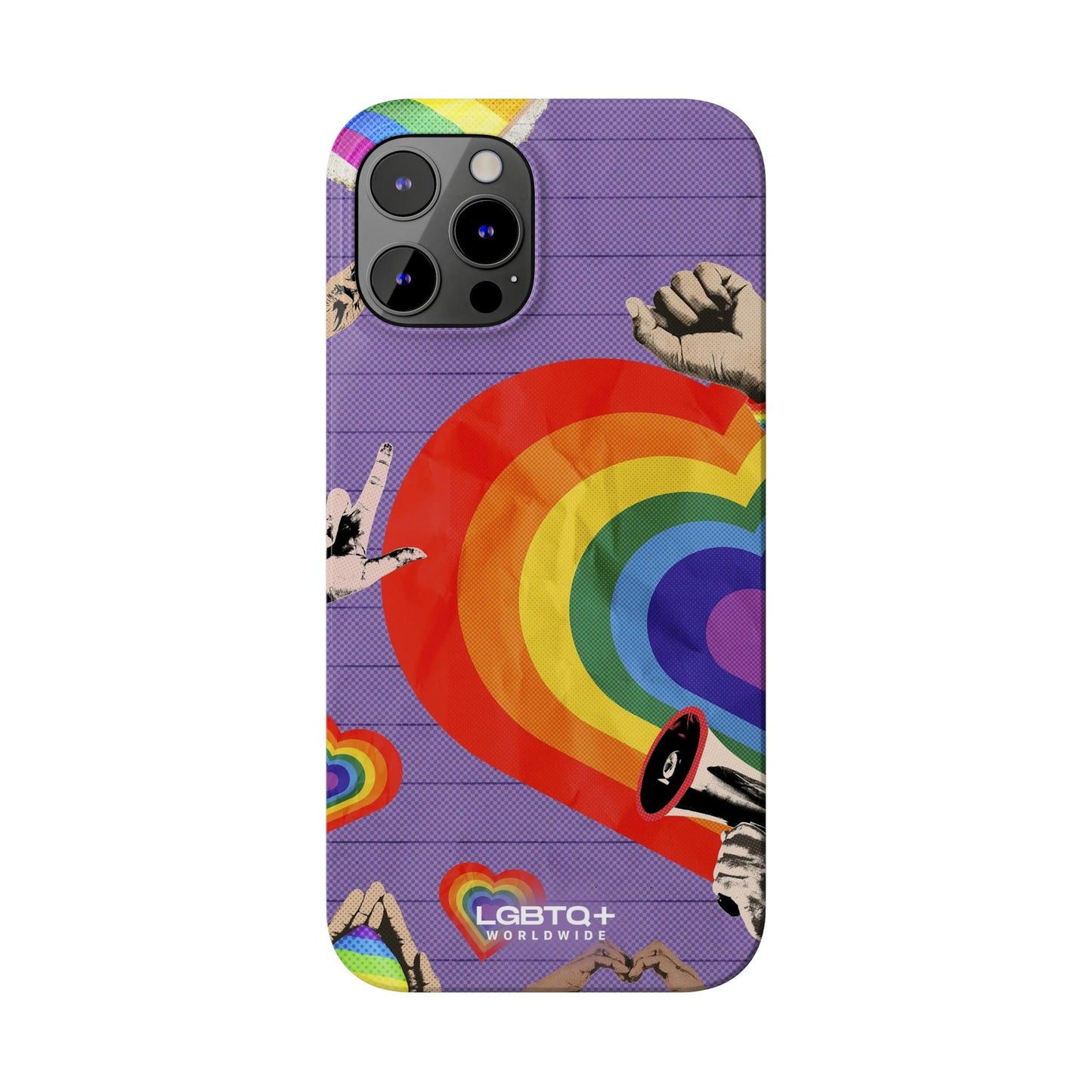 LGBTQWorldwide - ,,REGENBOGEN HERZ" Handyhülle Accessories, Back-to-School, card, Glossy, iPhone, iPhone Cases, Phone accessory, Phone Cases, Samsung Cases, Slim lgbtq Bekleidung Accessoires unisex Zubehör