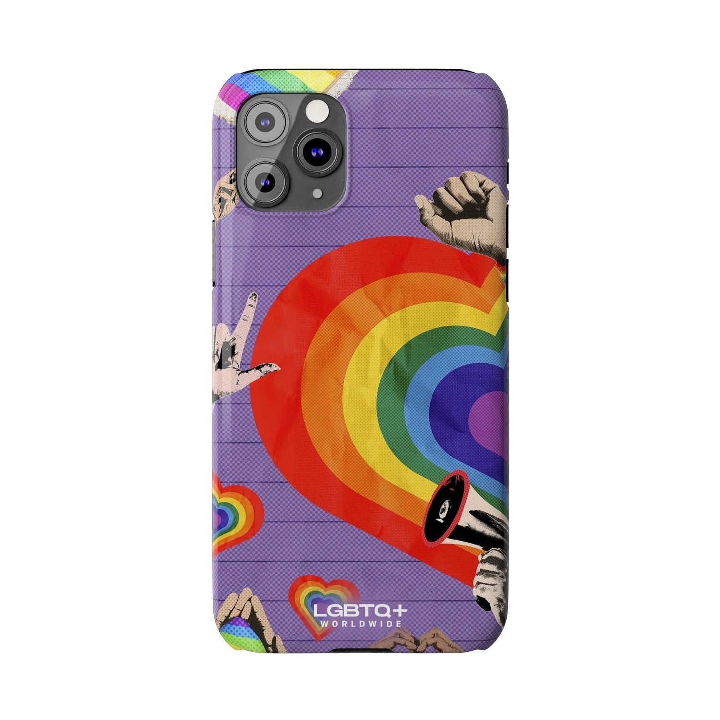 LGBTQWorldwide - ,,REGENBOGEN HERZ" Handyhülle Accessories, Back-to-School, card, Glossy, iPhone, iPhone Cases, Phone accessory, Phone Cases, Samsung Cases, Slim lgbtq Bekleidung Accessoires unisex Zubehör