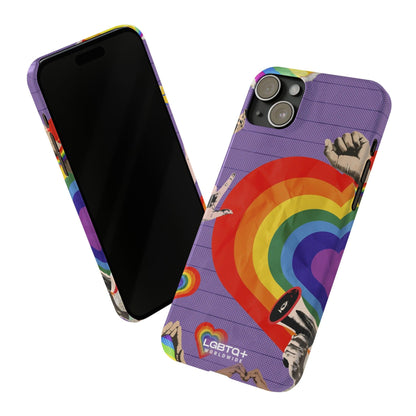 LGBTQWorldwide - ,,REGENBOGEN HERZ" Handyhülle Accessories, Back-to-School, card, Glossy, iPhone, iPhone Cases, Phone accessory, Phone Cases, Samsung Cases, Slim lgbtq Bekleidung Accessoires unisex Zubehör