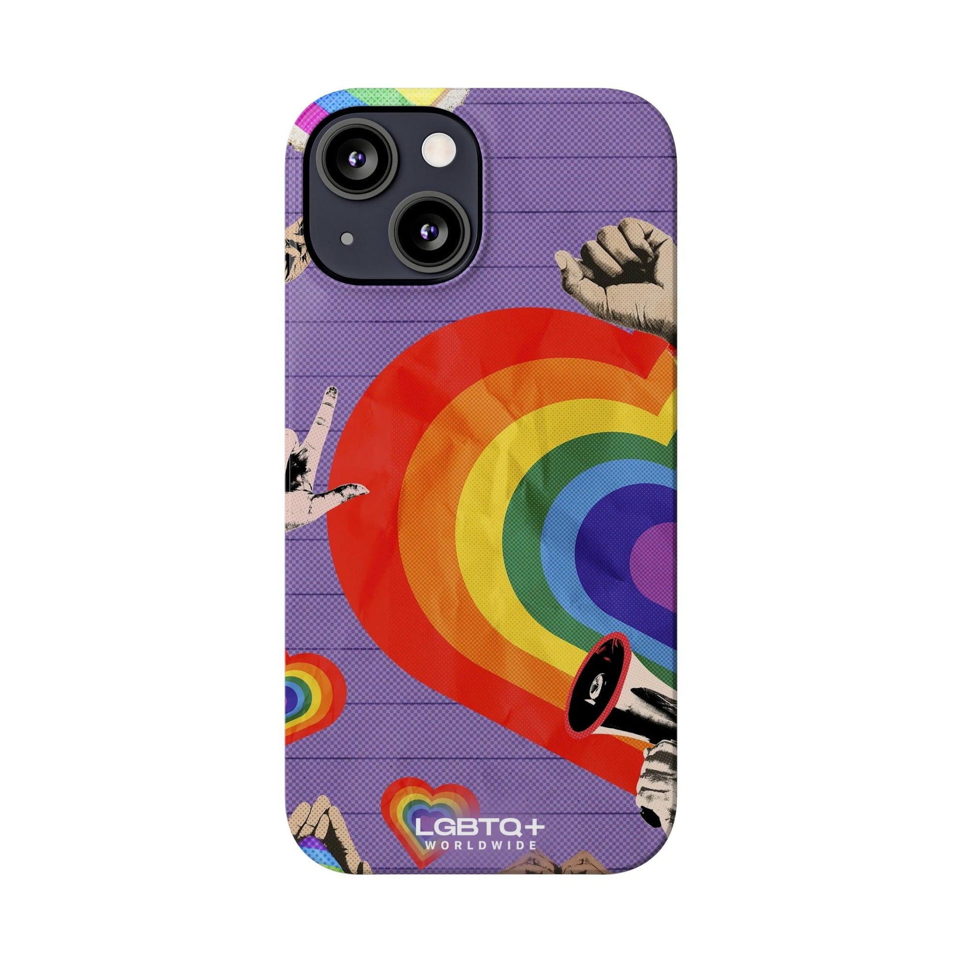 LGBTQWorldwide - ,,REGENBOGEN HERZ" Handyhülle Accessories, Back-to-School, card, Glossy, iPhone, iPhone Cases, Phone accessory, Phone Cases, Samsung Cases, Slim lgbtq Bekleidung Accessoires unisex Zubehör