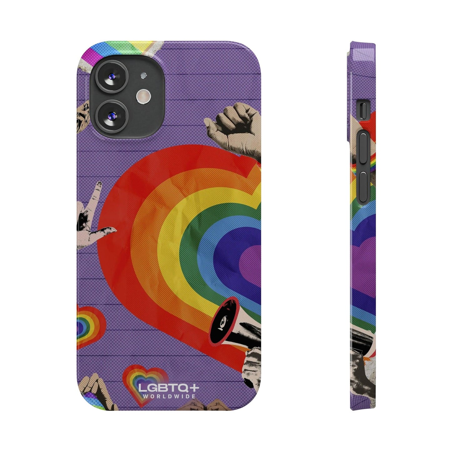 LGBTQWorldwide - ,,REGENBOGEN HERZ" Handyhülle Accessories, Back-to-School, card, Glossy, iPhone, iPhone Cases, Phone accessory, Phone Cases, Samsung Cases, Slim lgbtq Bekleidung Accessoires unisex Zubehör