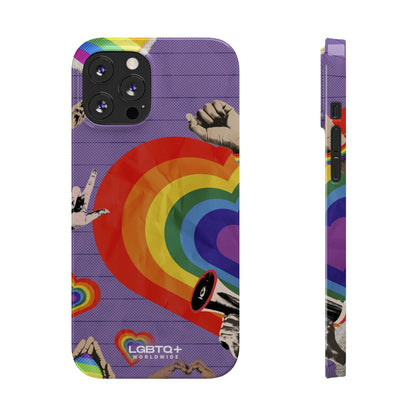 LGBTQWorldwide - ,,REGENBOGEN HERZ" Handyhülle Accessories, Back-to-School, card, Glossy, iPhone, iPhone Cases, Phone accessory, Phone Cases, Samsung Cases, Slim lgbtq Bekleidung Accessoires unisex Zubehör