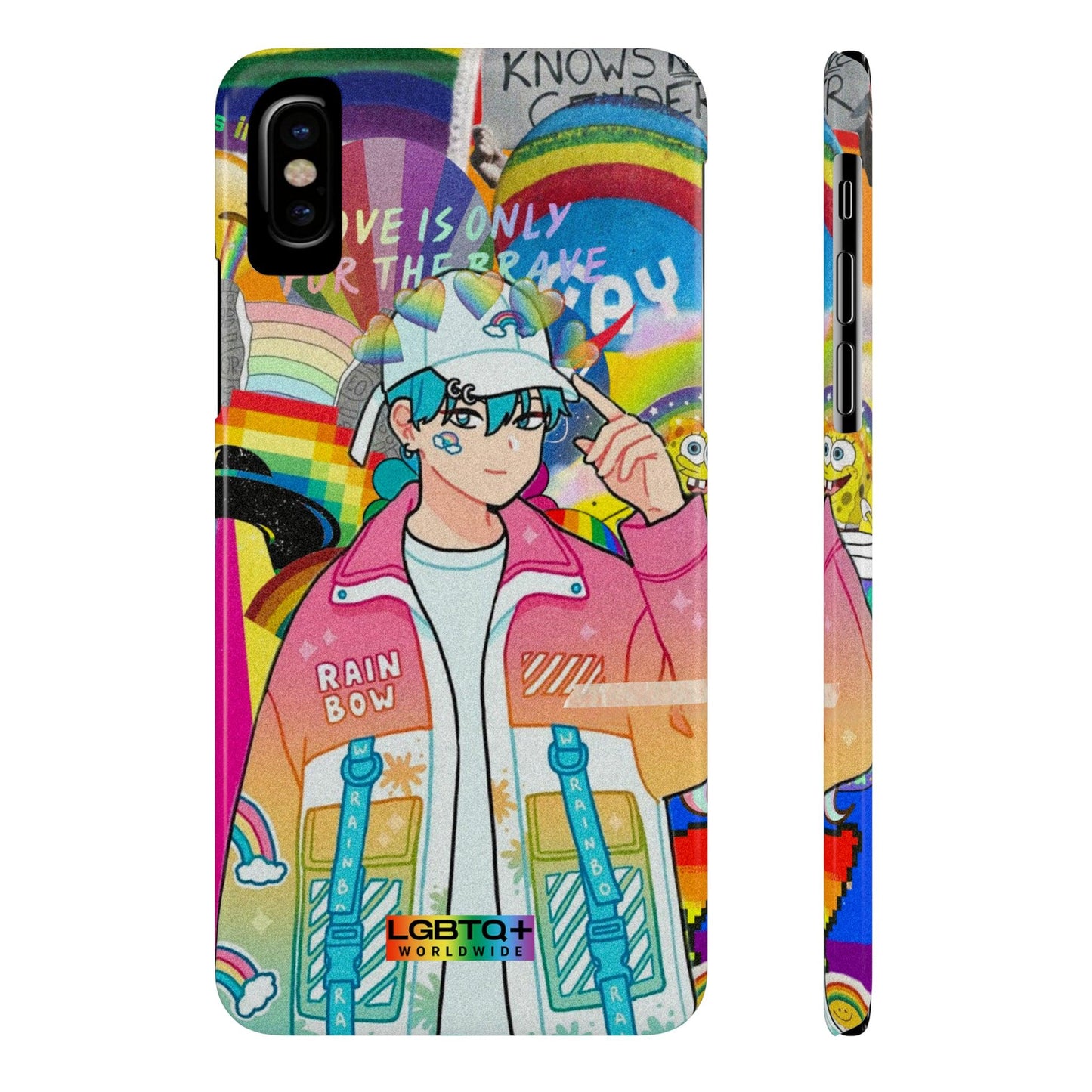 LGBTQWorldwide - ,,REGENBOGEN JUNGE" Handyhülle Accessories, Back-to-School, card, Glossy, iPhone, iPhone Cases, Phone accessory, Phone Cases, Samsung Cases, Slim lgbtq Bekleidung Accessoires unisex Zubehör