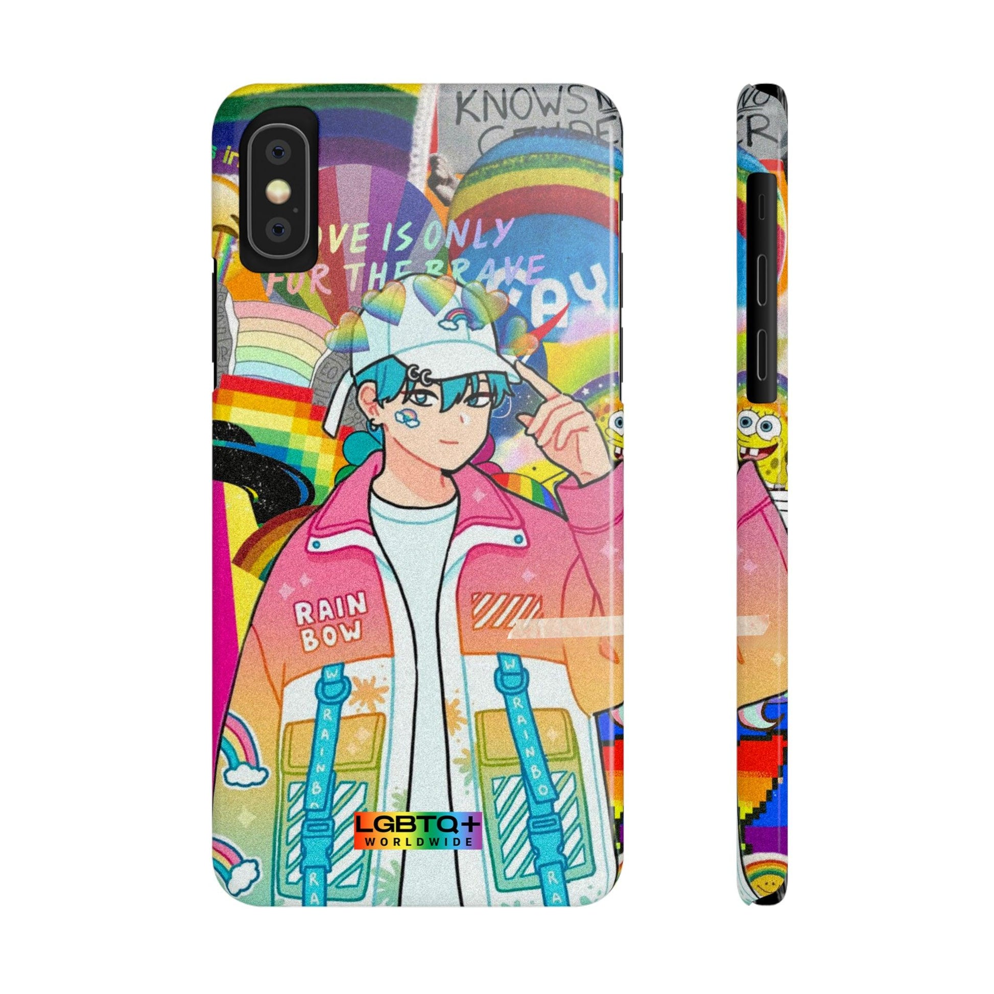 LGBTQWorldwide - ,,REGENBOGEN JUNGE" Handyhülle Accessories, Back-to-School, card, Glossy, iPhone, iPhone Cases, Phone accessory, Phone Cases, Samsung Cases, Slim lgbtq Bekleidung Accessoires unisex Zubehör