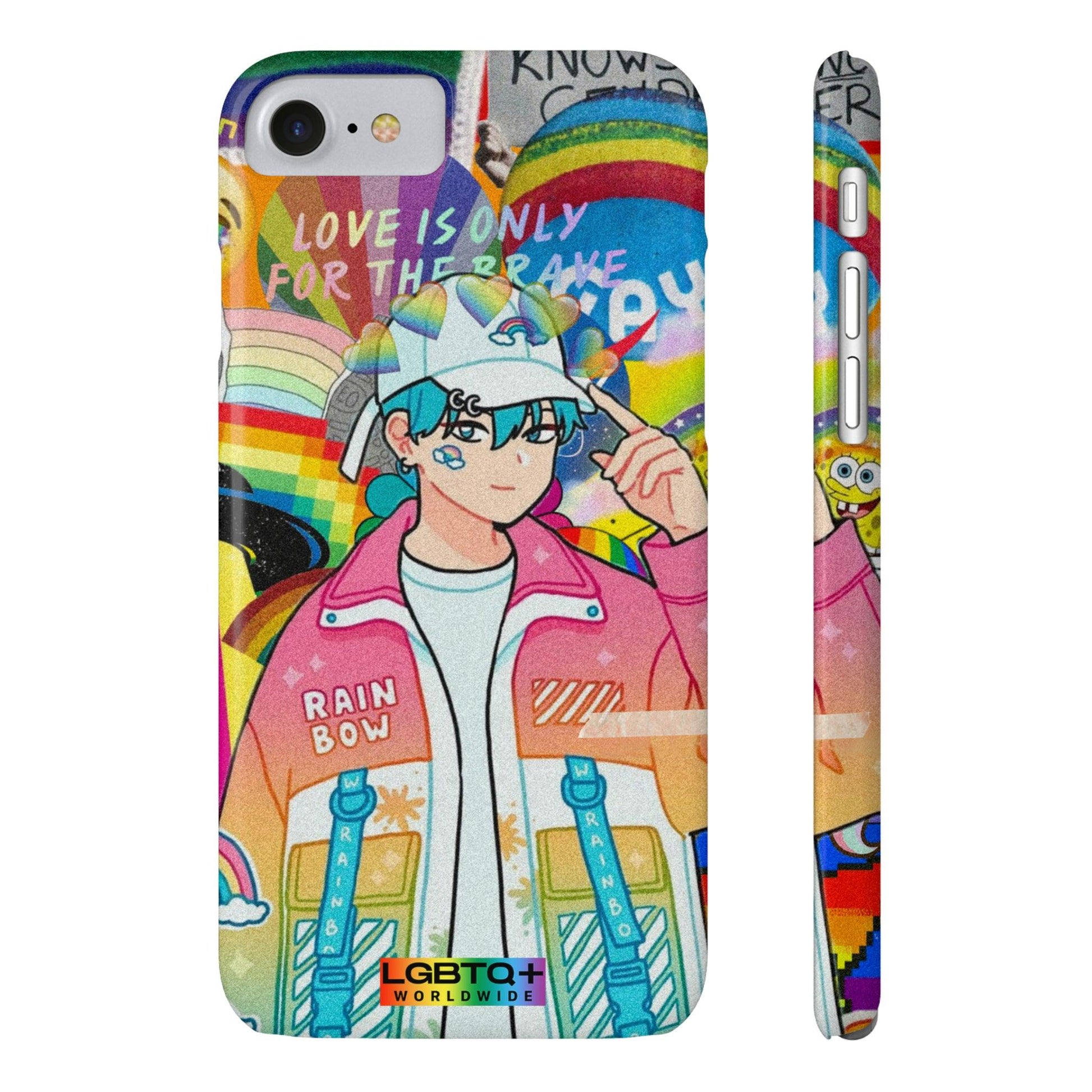 LGBTQWorldwide - ,,REGENBOGEN JUNGE" Handyhülle Accessories, Back-to-School, card, Glossy, iPhone, iPhone Cases, Phone accessory, Phone Cases, Samsung Cases, Slim lgbtq Bekleidung Accessoires unisex Zubehör