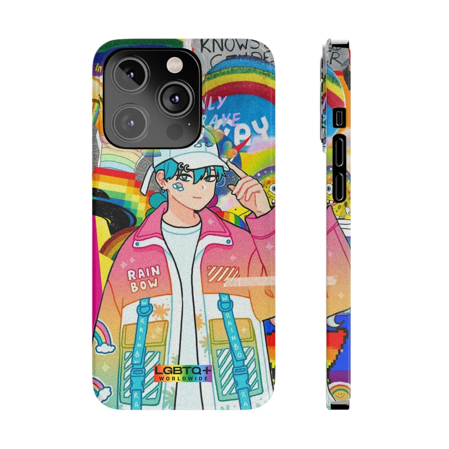 LGBTQWorldwide - ,,REGENBOGEN JUNGE" Handyhülle Accessories, Back-to-School, card, Glossy, iPhone, iPhone Cases, Phone accessory, Phone Cases, Samsung Cases, Slim lgbtq Bekleidung Accessoires unisex Zubehör