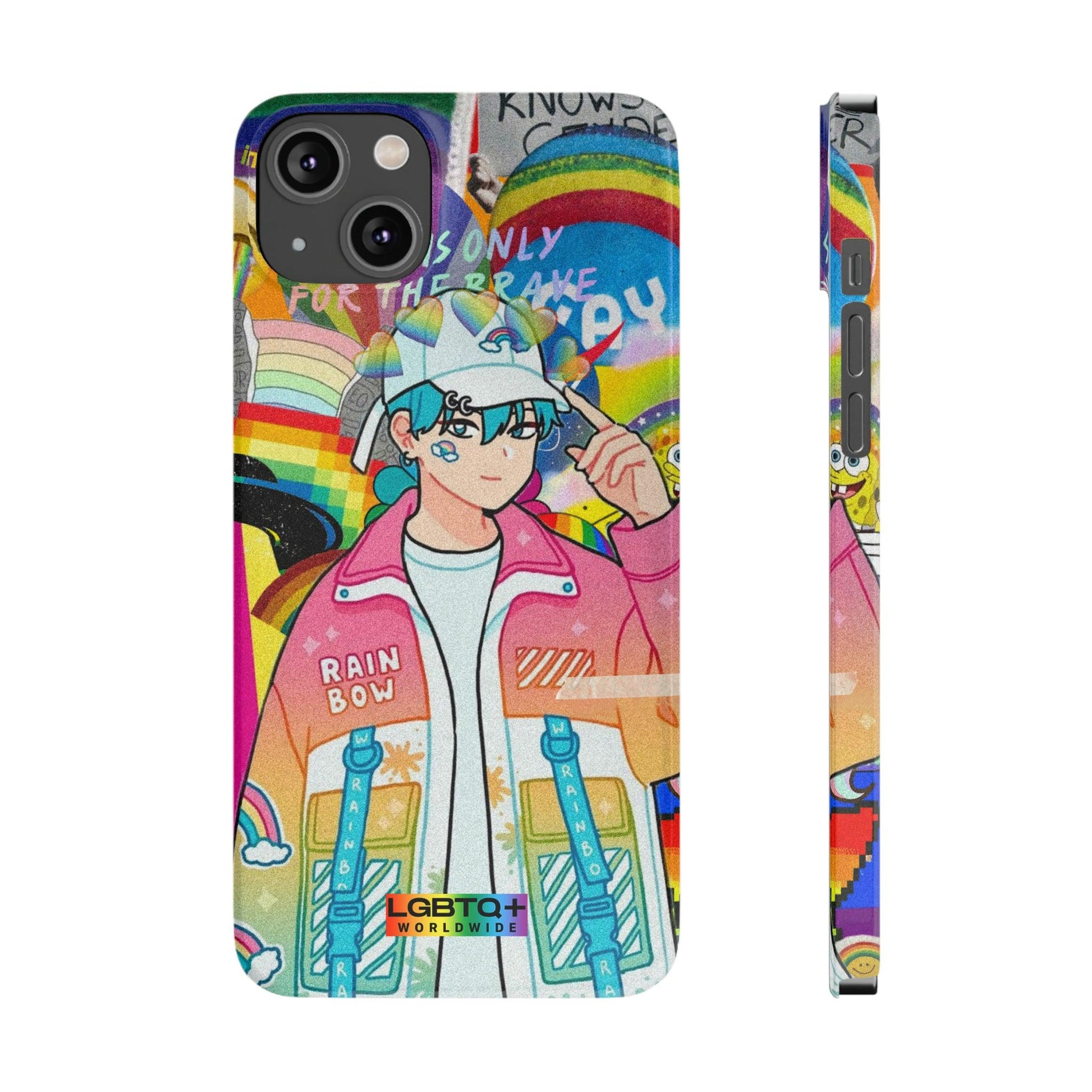 LGBTQWorldwide - ,,REGENBOGEN JUNGE" Handyhülle Accessories, Back-to-School, card, Glossy, iPhone, iPhone Cases, Phone accessory, Phone Cases, Samsung Cases, Slim lgbtq Bekleidung Accessoires unisex Zubehör