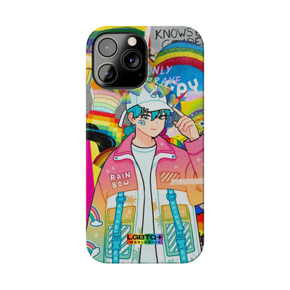 LGBTQWorldwide - ,,REGENBOGEN JUNGE" Handyhülle Accessories, Back-to-School, card, Glossy, iPhone, iPhone Cases, Phone accessory, Phone Cases, Samsung Cases, Slim lgbtq Bekleidung Accessoires unisex Zubehör