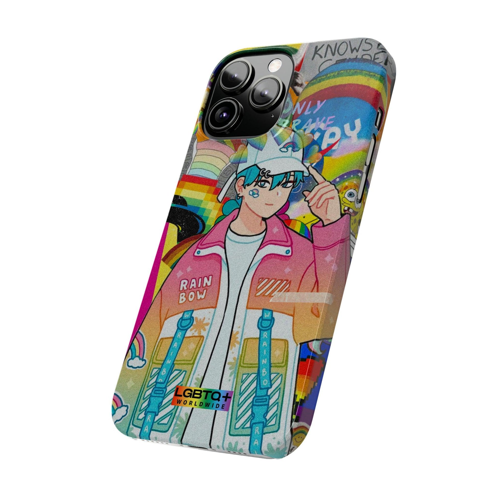 LGBTQWorldwide - ,,REGENBOGEN JUNGE" Handyhülle Accessories, Back-to-School, card, Glossy, iPhone, iPhone Cases, Phone accessory, Phone Cases, Samsung Cases, Slim lgbtq Bekleidung Accessoires unisex Zubehör