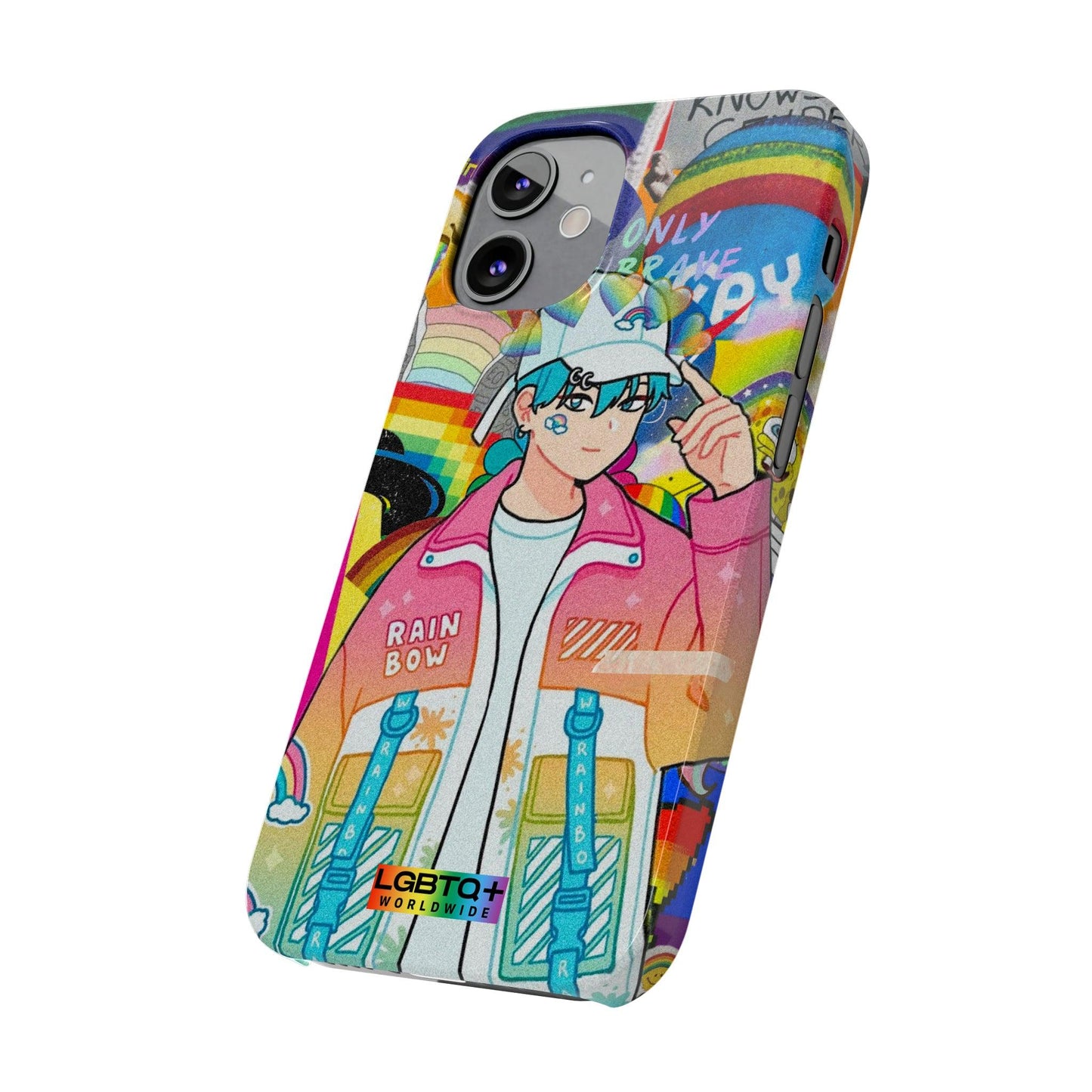 LGBTQWorldwide - ,,REGENBOGEN JUNGE" Handyhülle Accessories, Back-to-School, card, Glossy, iPhone, iPhone Cases, Phone accessory, Phone Cases, Samsung Cases, Slim lgbtq Bekleidung Accessoires unisex Zubehör